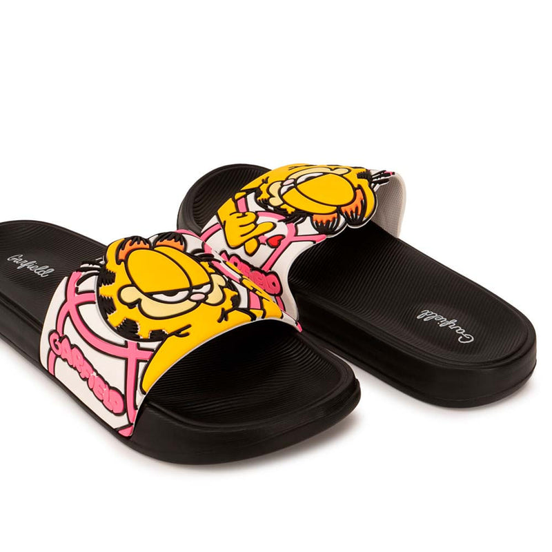 Sandalia Slide Casual Negro