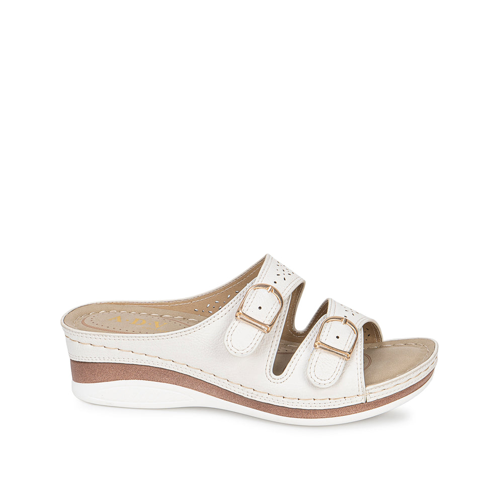 Sandalia Slide Casual Blanco