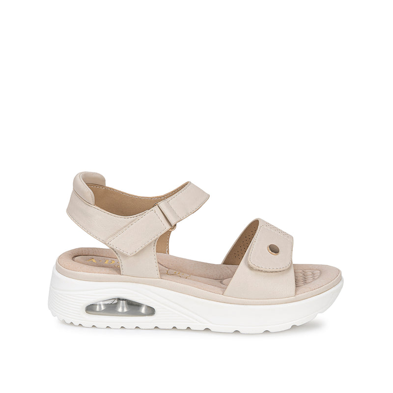 Sandalia Strap Casual Vainilla