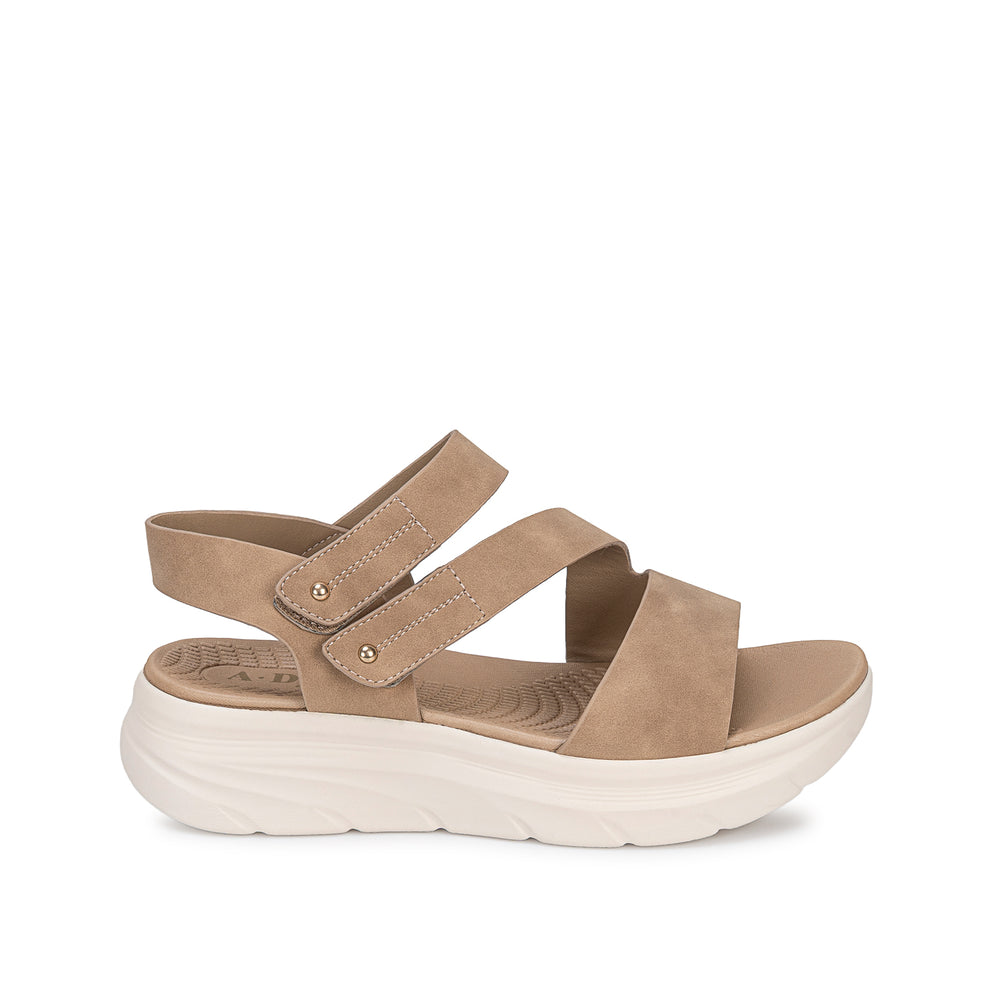 Sandalia Strap Casual Beige