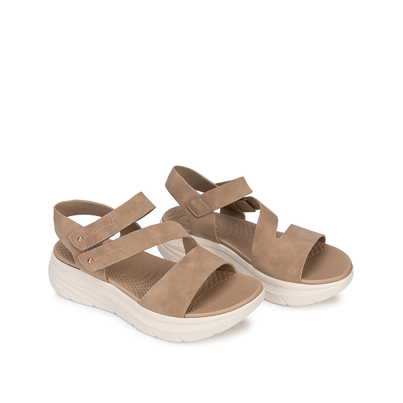 Sandalia Strap Casual Beige