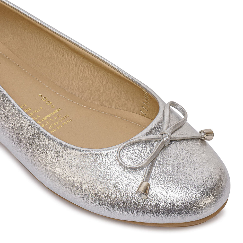 Zapato Ballerina Casual Plata