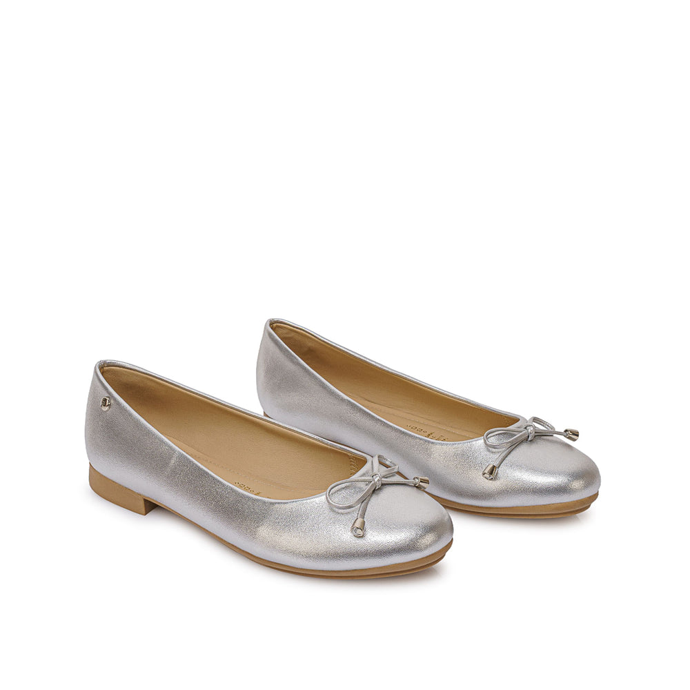 Zapato Ballerina Casual Plata