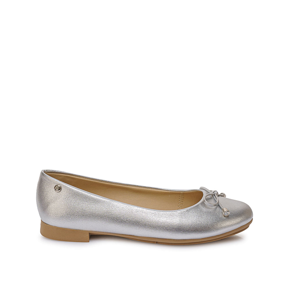 Zapato Ballerina Casual Plata