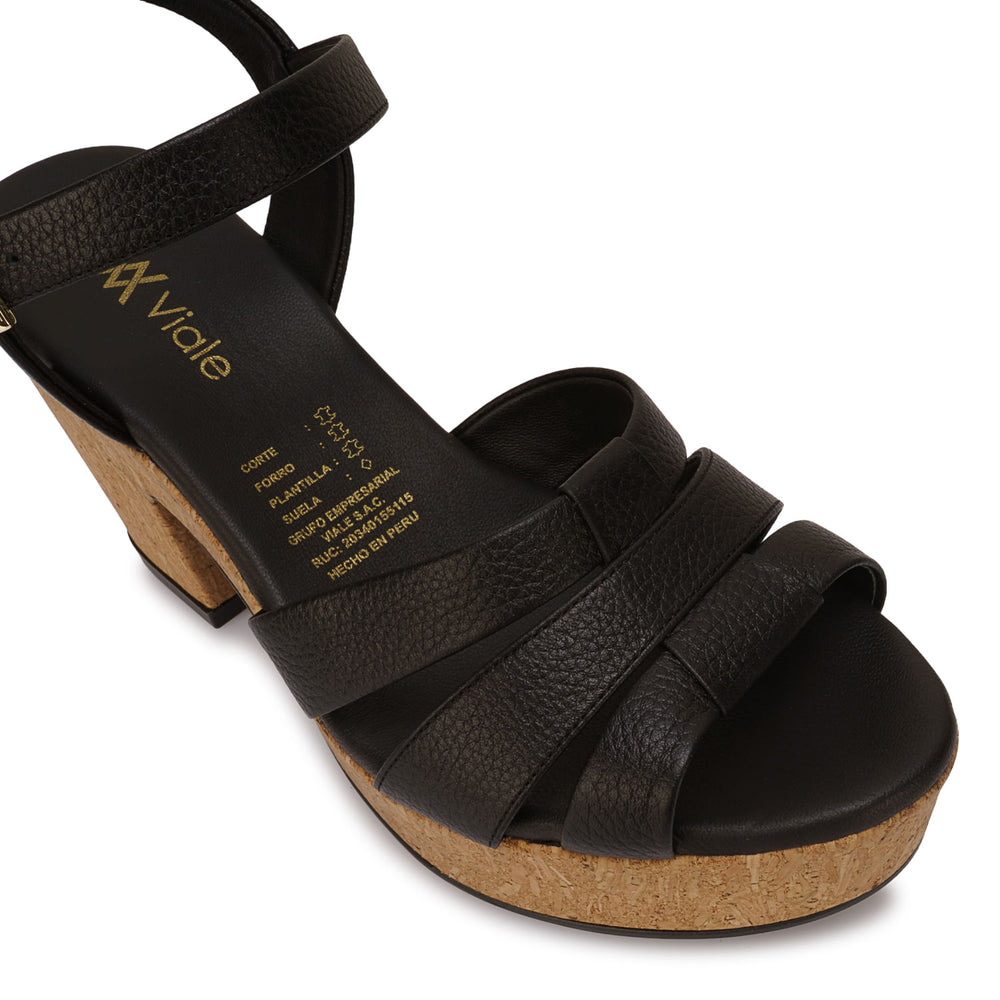Sandalia D'orsay Casual Negro