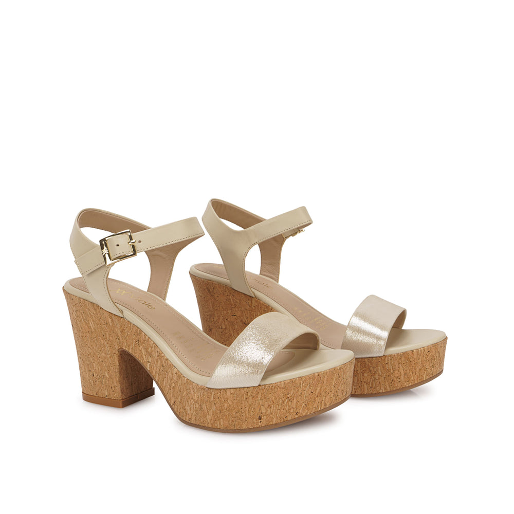 Sandalia D'orsay Casual Marfil