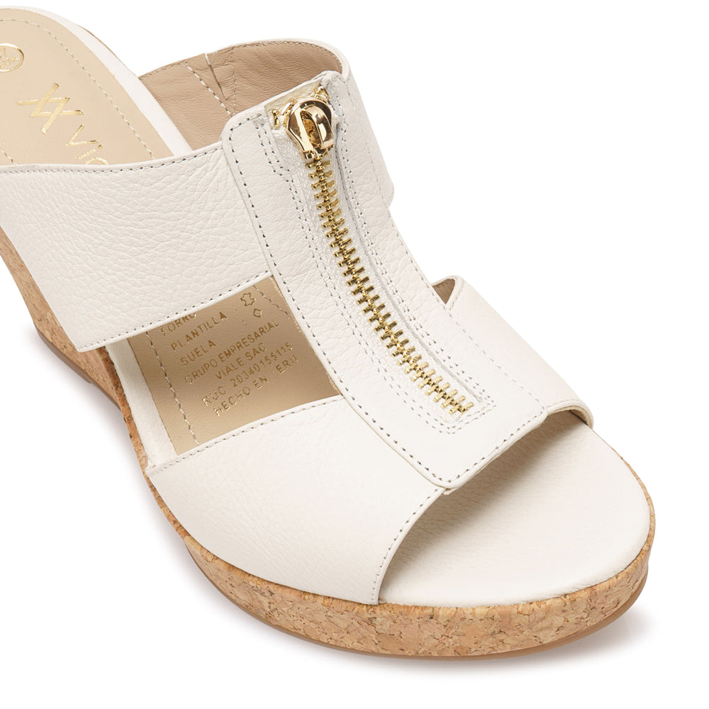 Sandalia Slide Casual Blanco