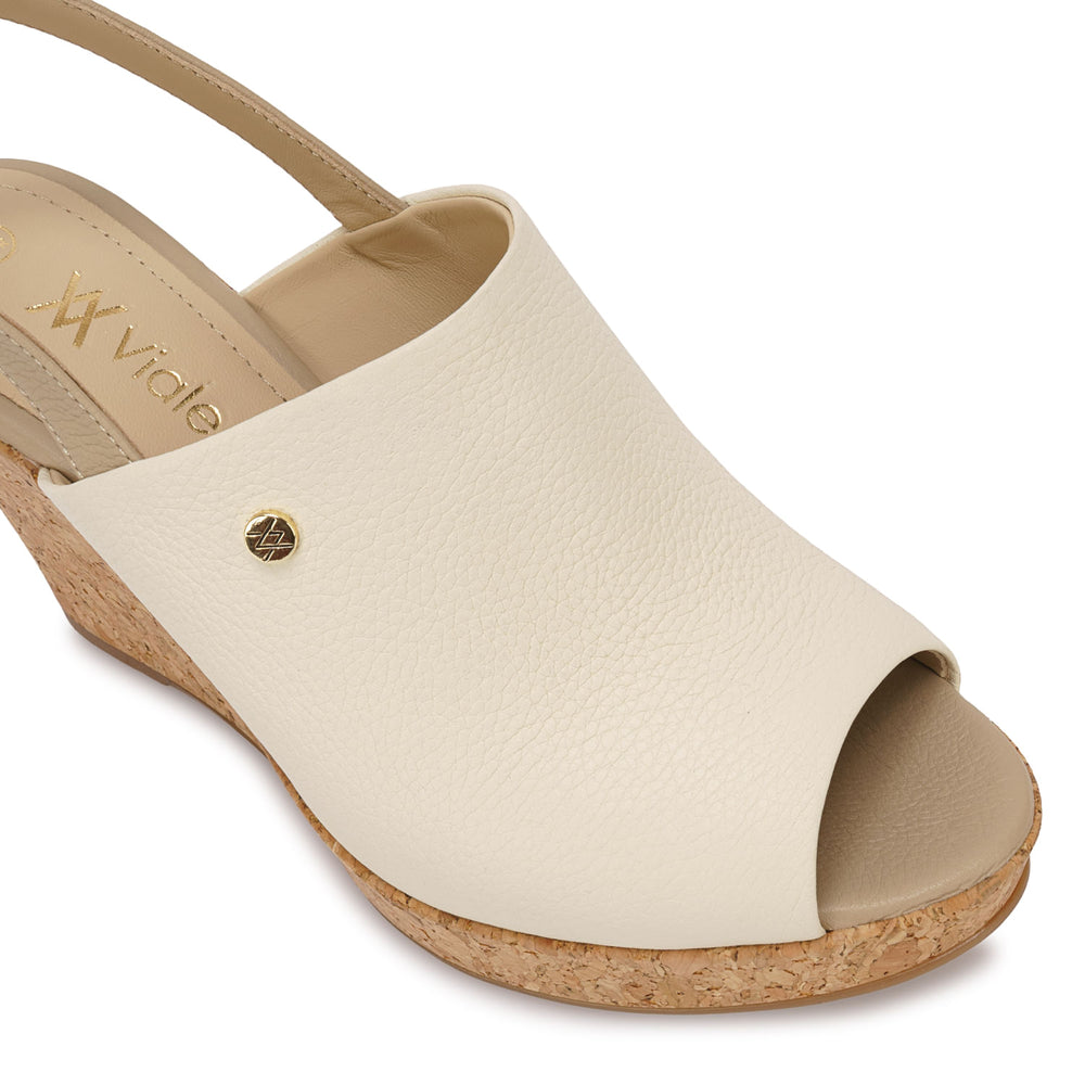 Sandalia Sueco Casual Hueso
