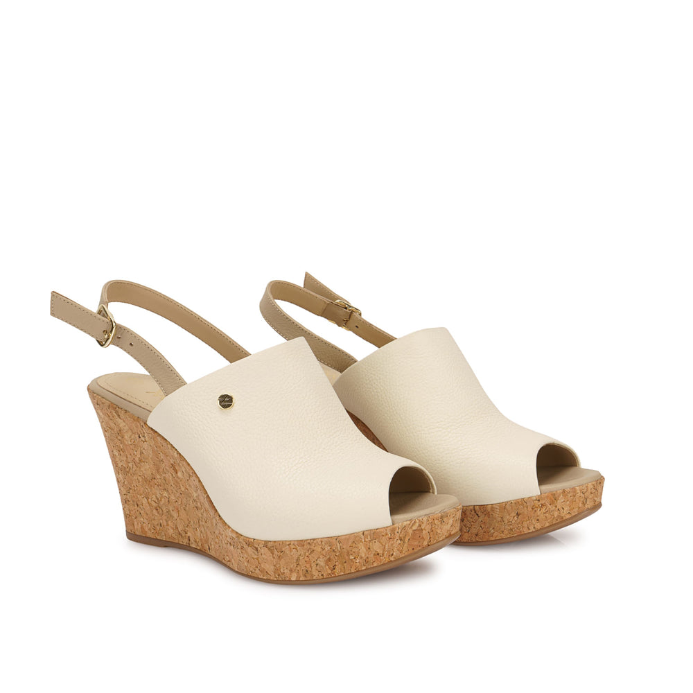Sandalia Sueco Casual Hueso