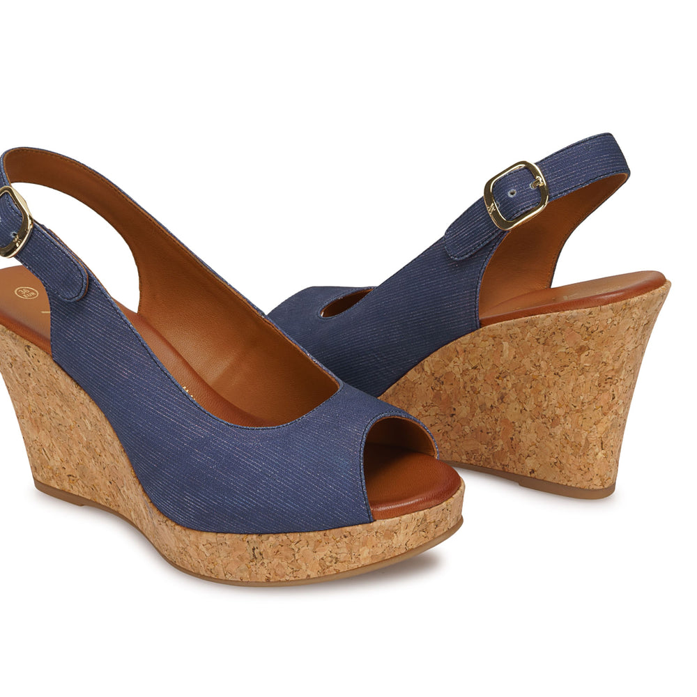 Sandalia Peep Toe Casual Jean