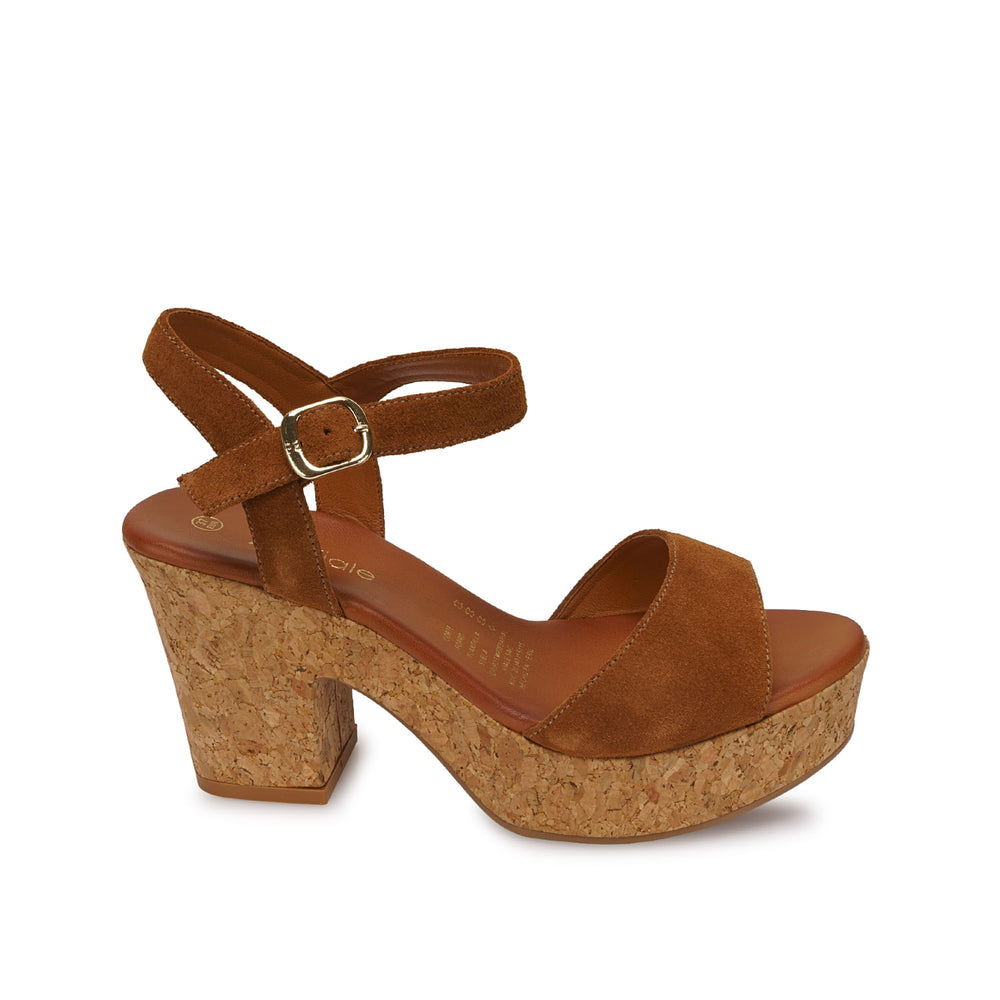 Sandalia D'orsay Casual Whisky