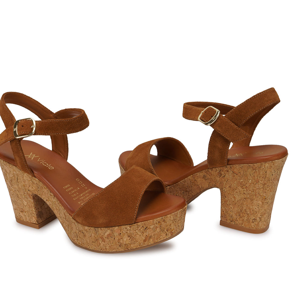 Sandalia D'orsay Casual Whisky