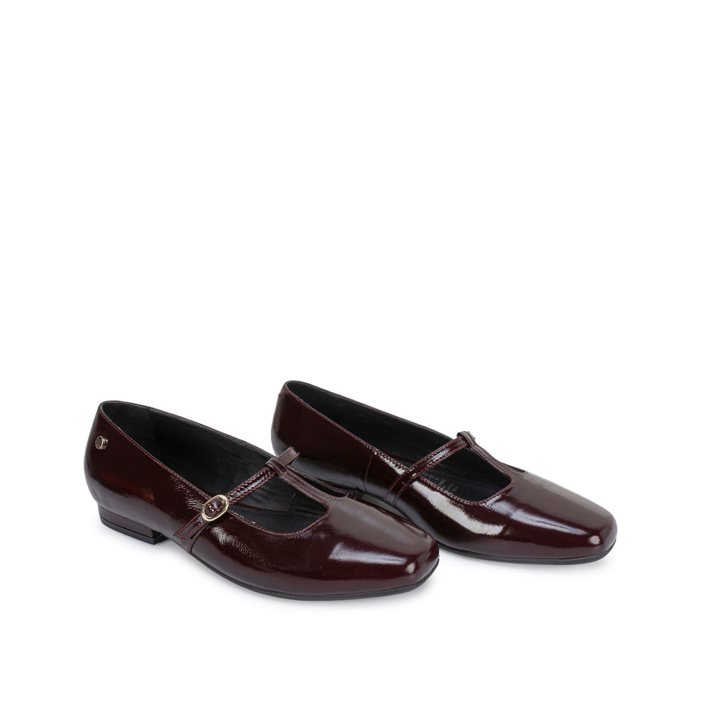 Zapato Ballerina Casual Guinda