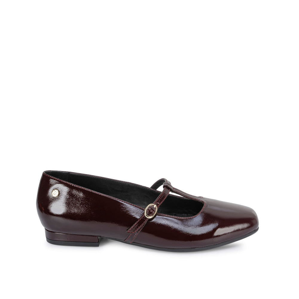 Zapato Ballerina Casual Guinda
