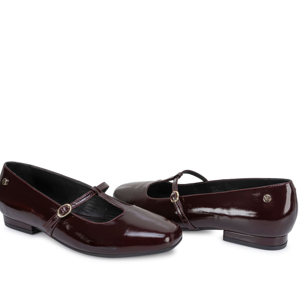 Zapato Ballerina Casual Guinda