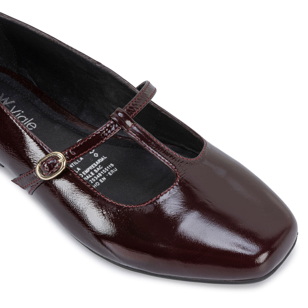 Zapato Ballerina Casual Guinda