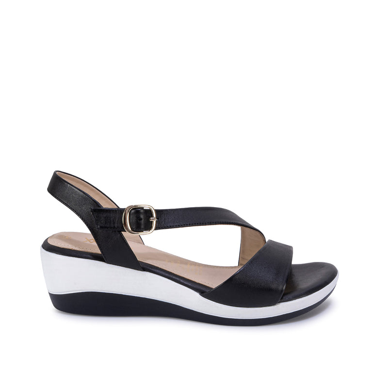 Sandalia Strap Casual Negro