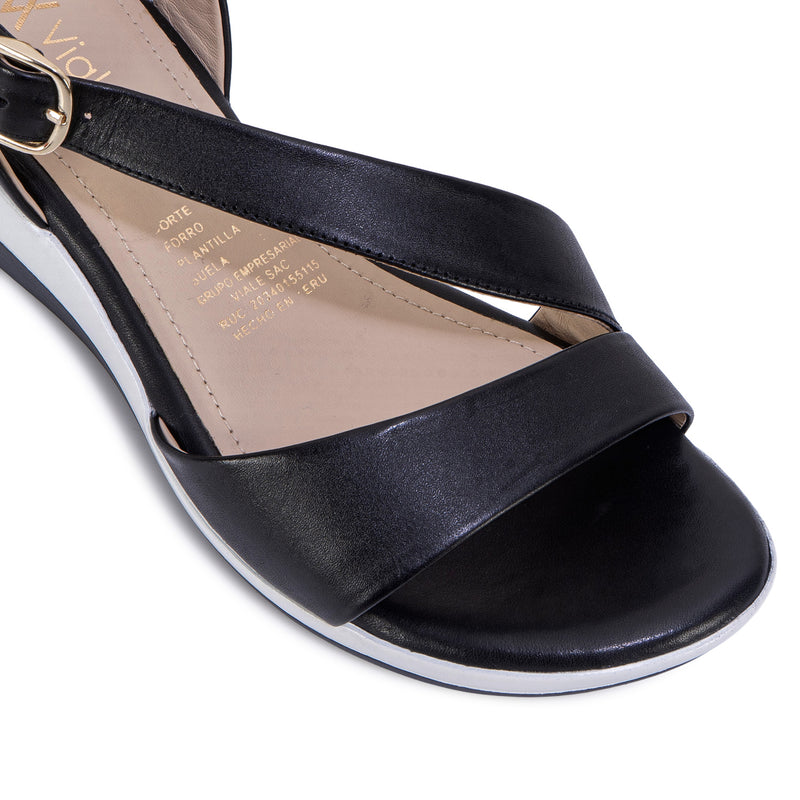 Sandalia Strap Casual Negro