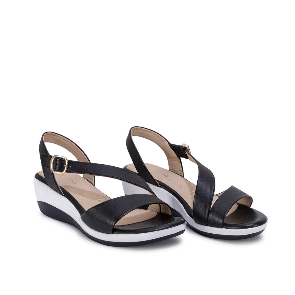 Sandalia Strap Casual Negro