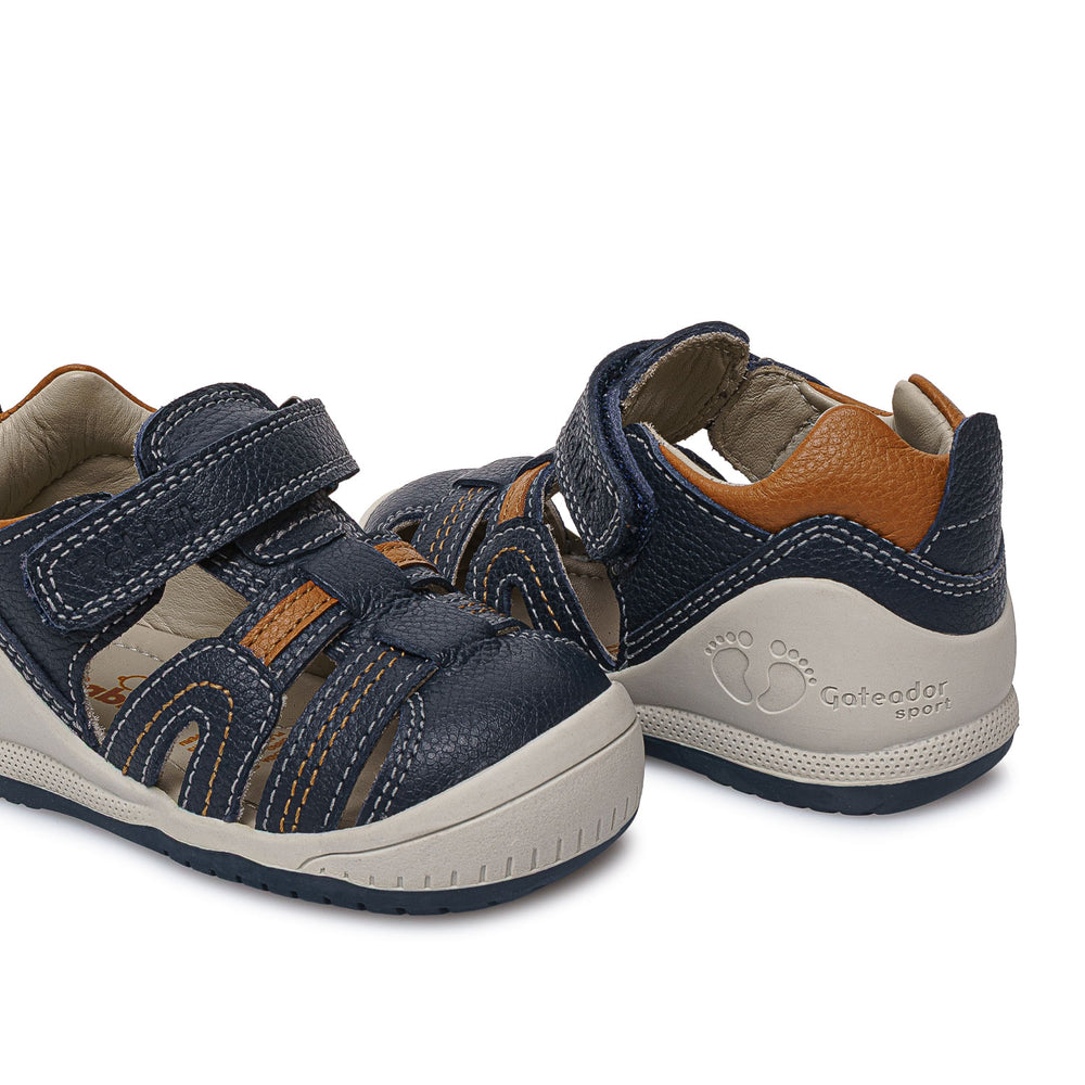Sandalia Franciscana Casual Azul
