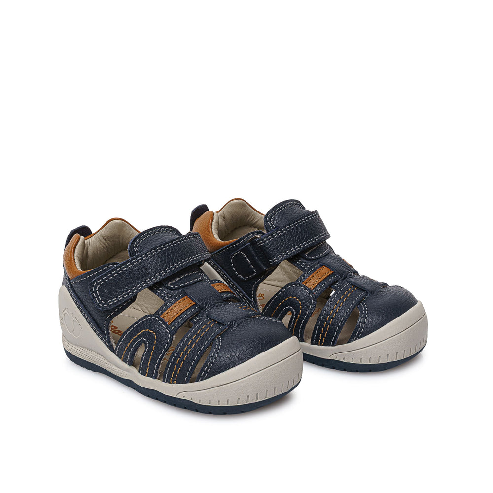 Sandalia Franciscana Casual Azul