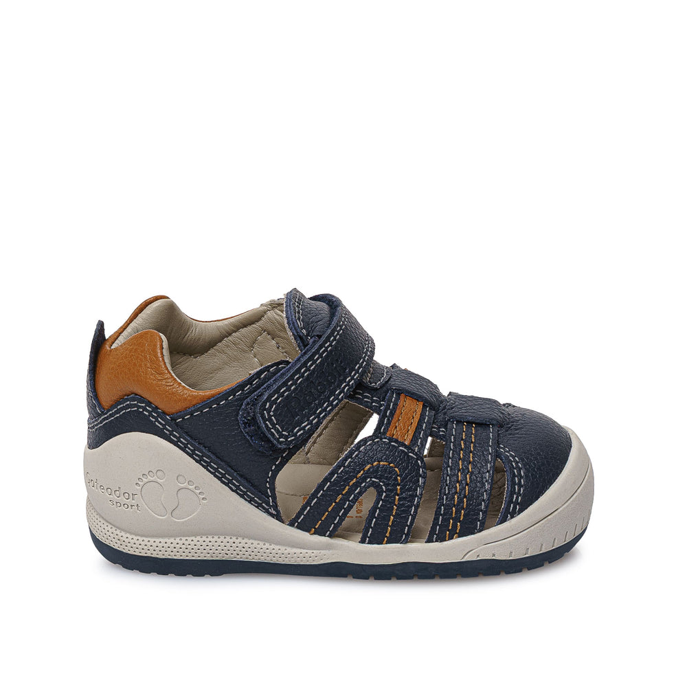 Sandalia Franciscana Casual Azul
