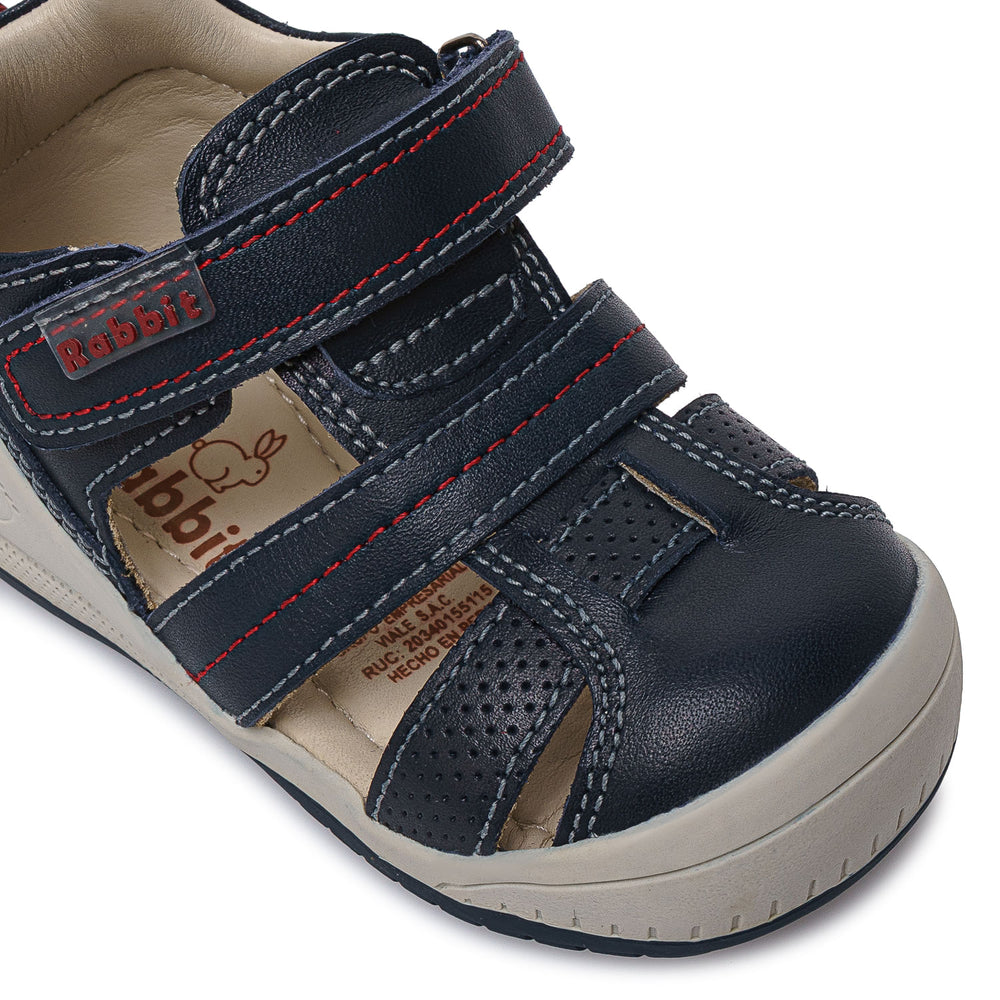 Sandalia Franciscana Casual Azul