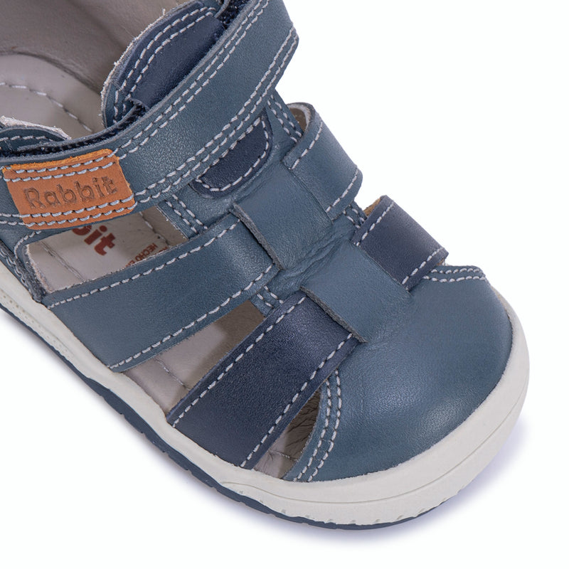 Sandalia Franciscana Azul Acero