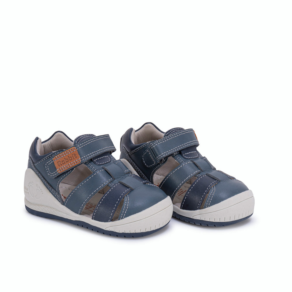 Sandalia Franciscana Azul Acero