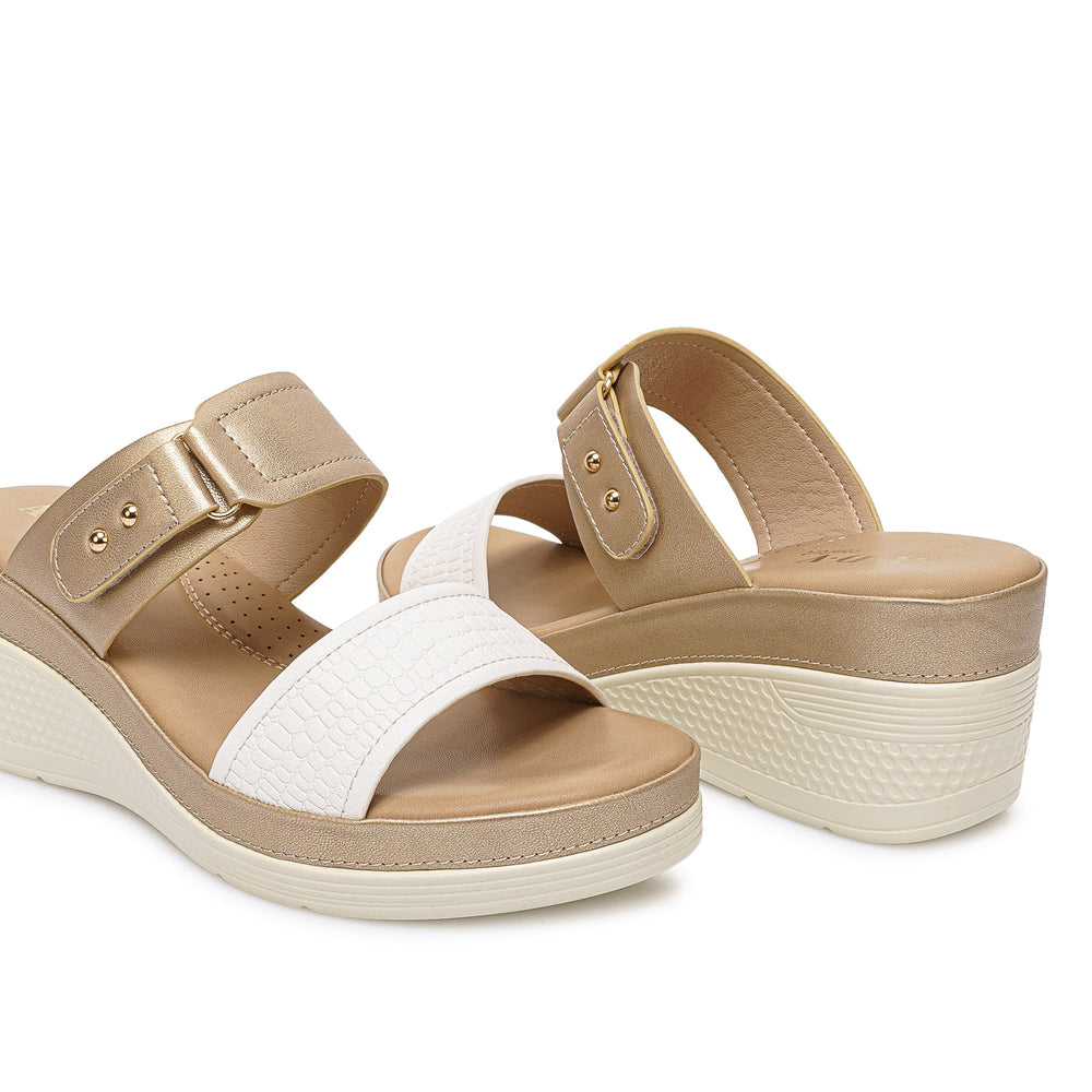 Sandalia Strap Casual Blanco