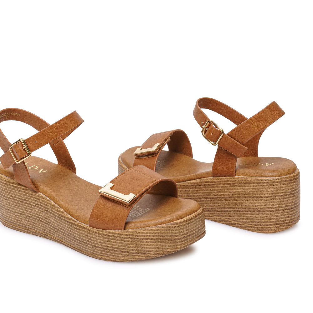 Sandalia D'orsay Casual Natural