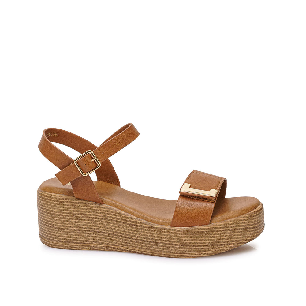 Sandalia D'orsay Casual Natural