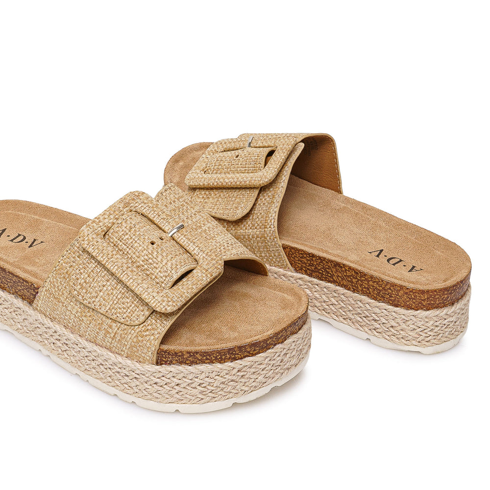 Sandalia Strap Casual Beige