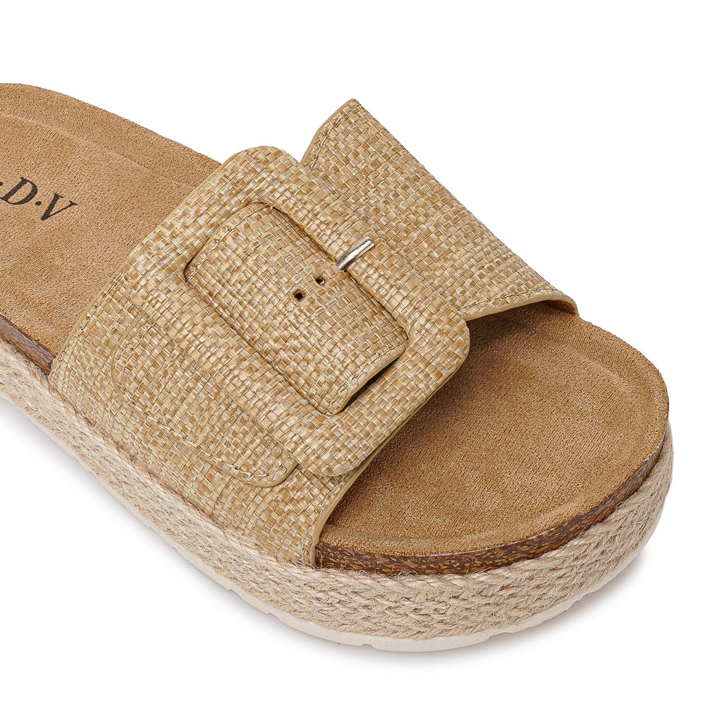 Sandalia Strap Casual Beige