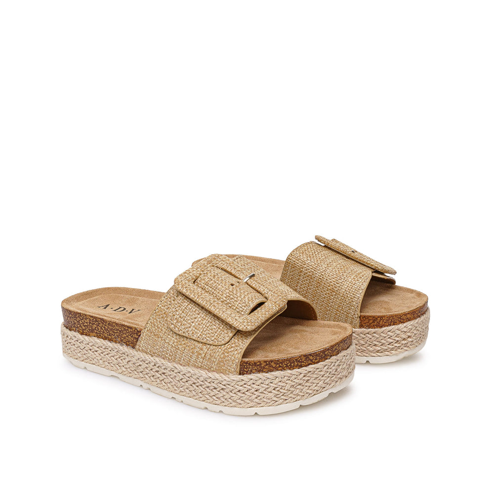 Sandalia Strap Casual Beige