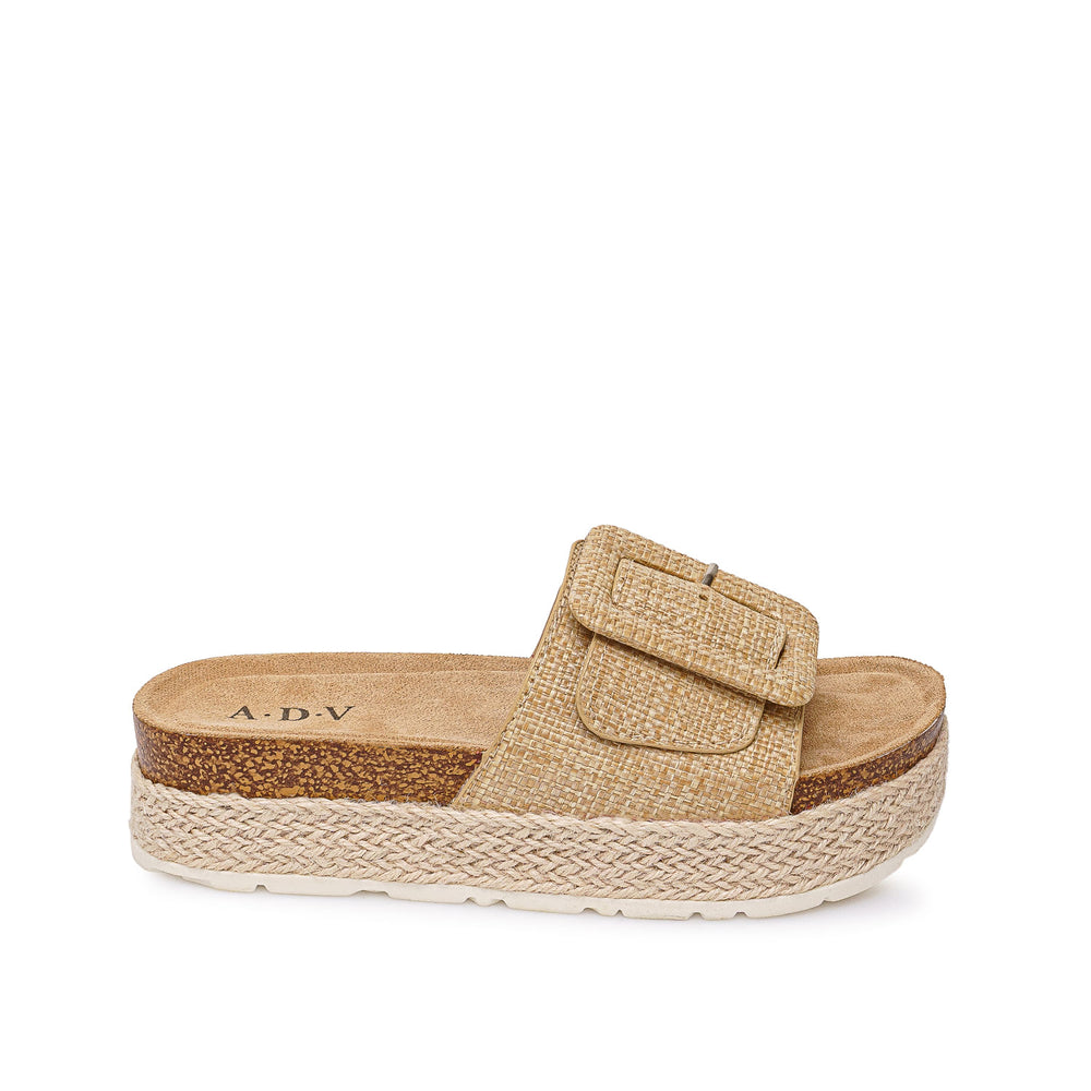Sandalia Strap Casual Beige