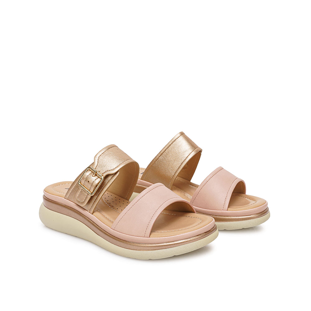 Sandalia Strap Casual Oro Rosa