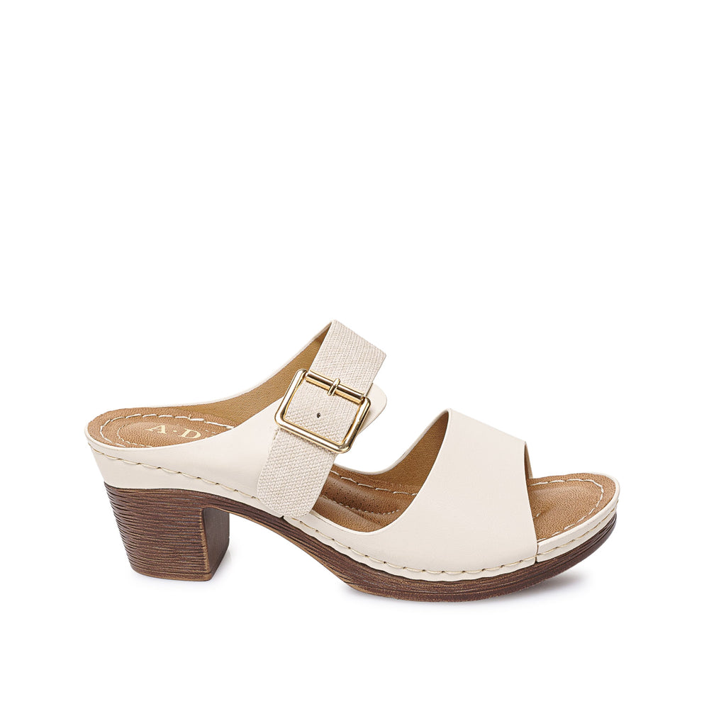Sandalia Strap Casual Hueso