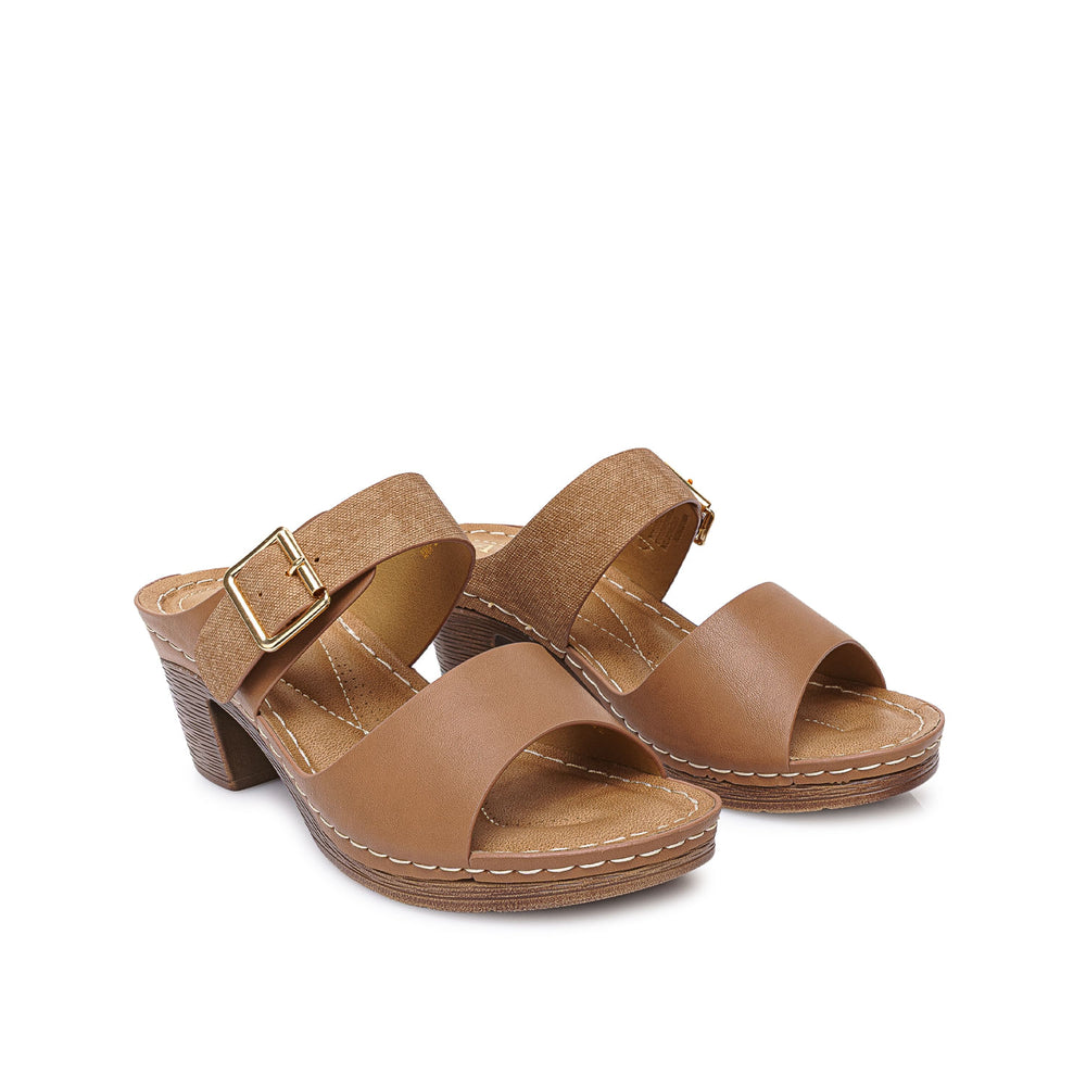 Sandalia Strap Casual Mocca