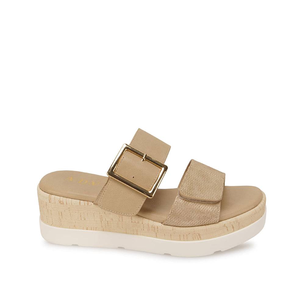 Sandalia Strap Casual Champagne