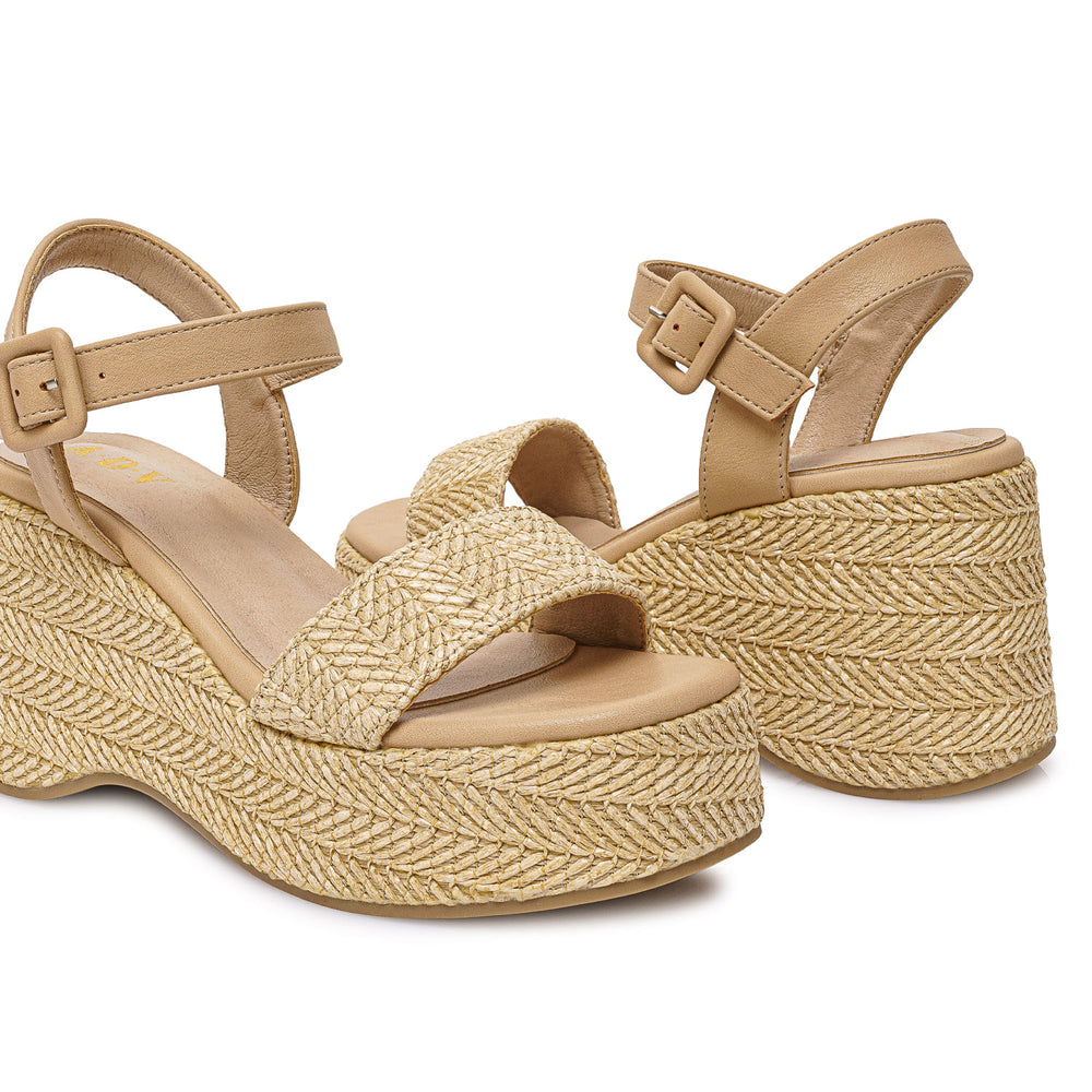 Sandalia D'orsay Casual Beige