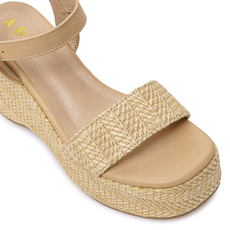 Sandalia D'orsay Casual Beige