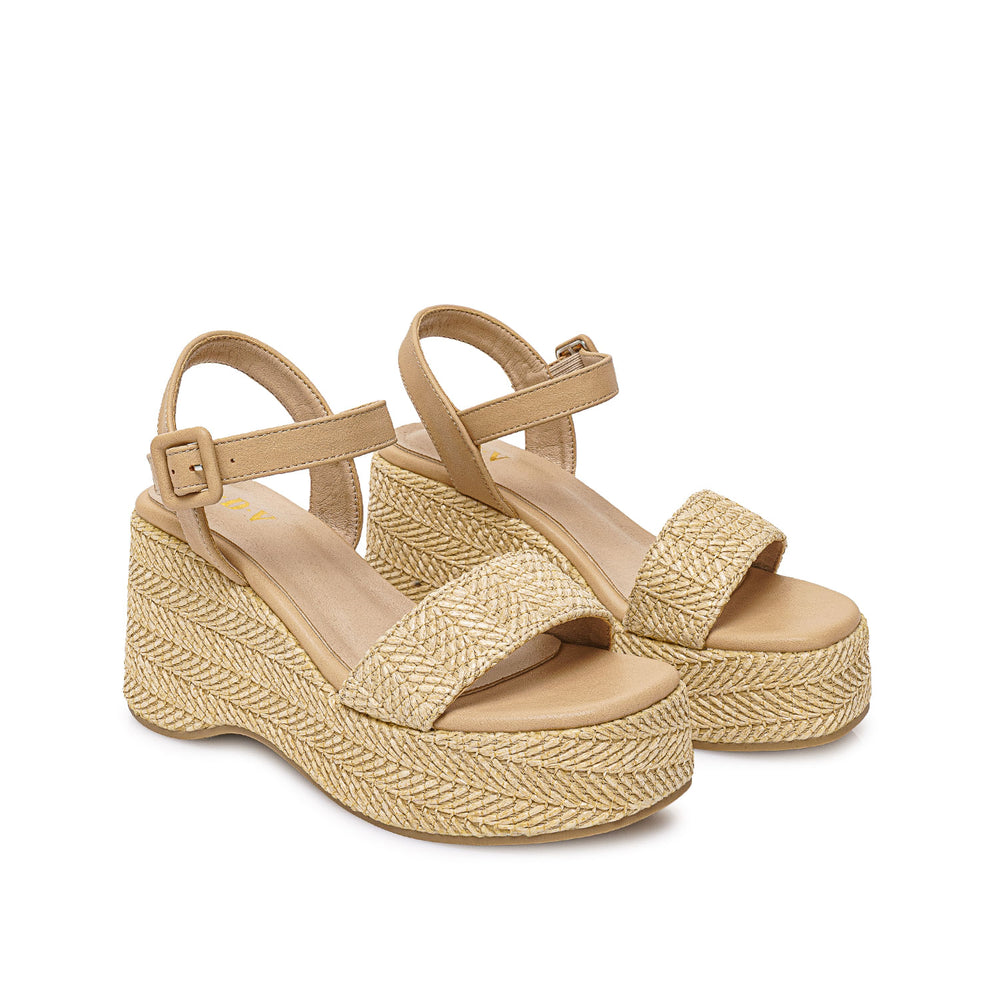 Sandalia D'orsay Casual Beige