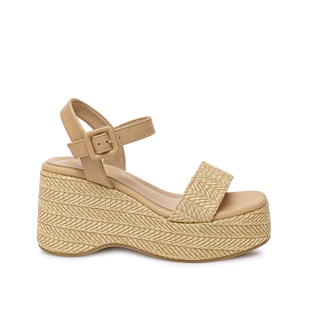 Sandalia D'orsay Casual Beige