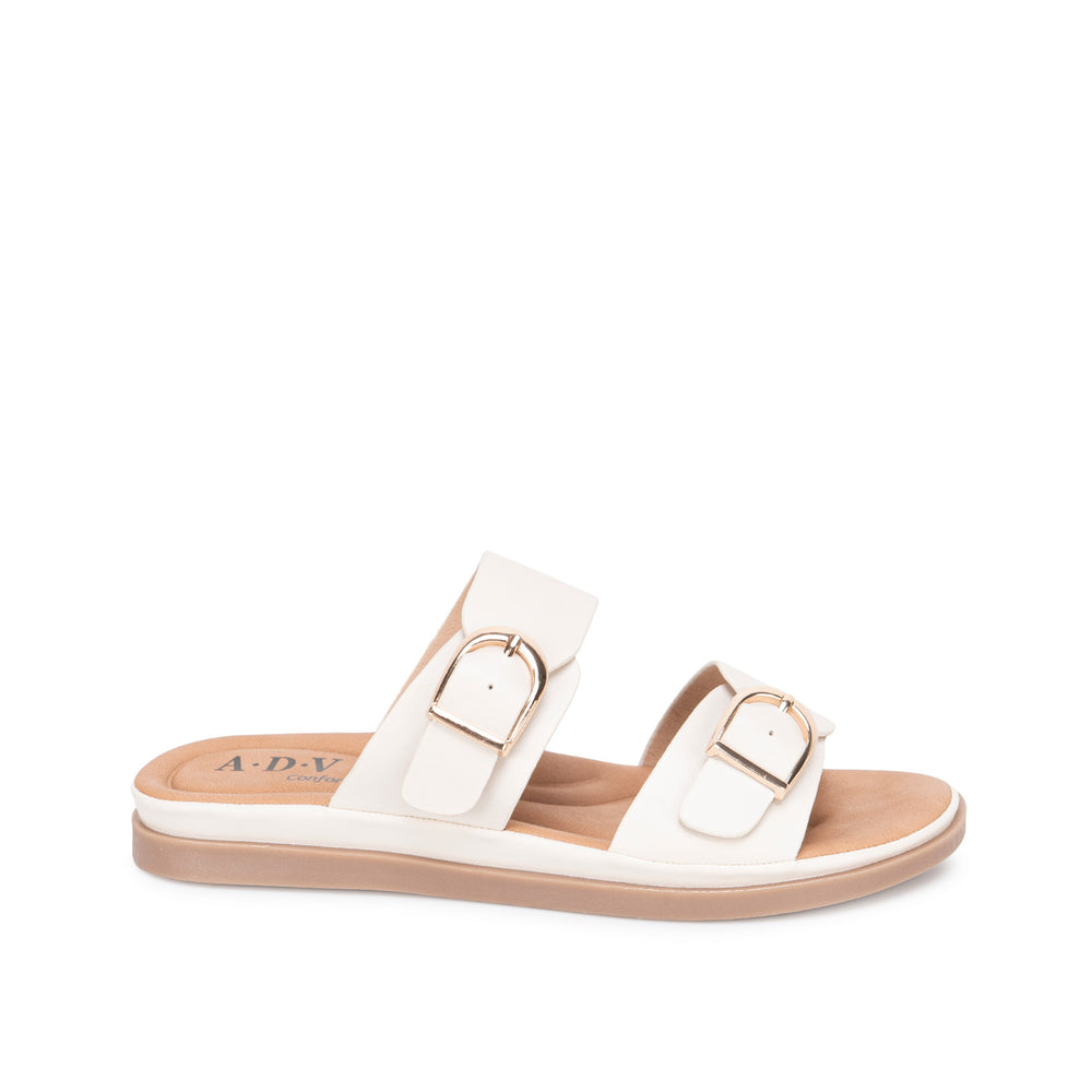 Sandalia Slide Casual Blanco