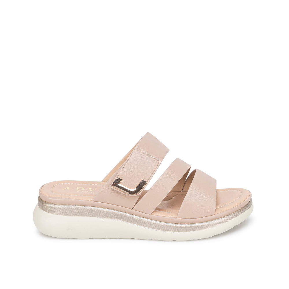 Sandalia Slide Casual Avena