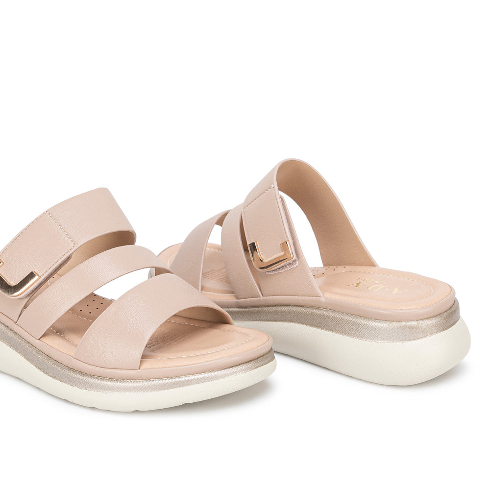 Sandalia Slide Casual Avena