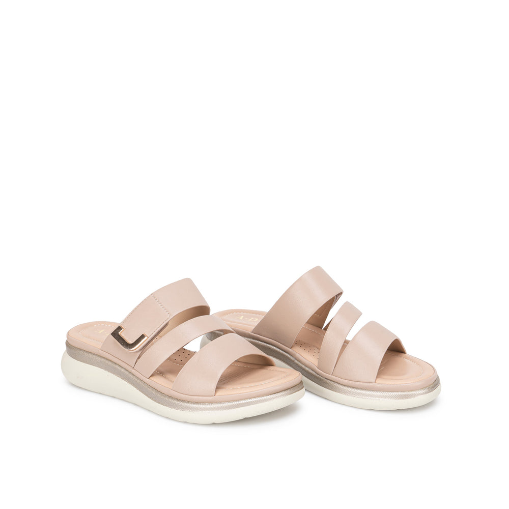 Sandalia Slide Casual Avena
