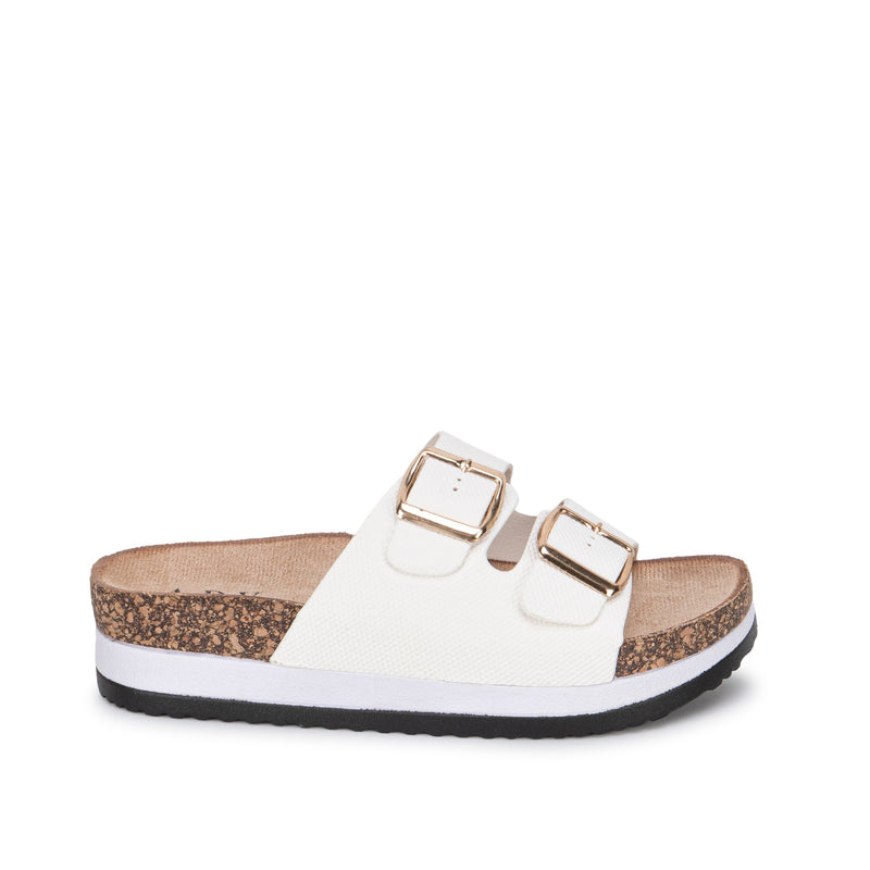 Sandalia Slide Casual Blanco