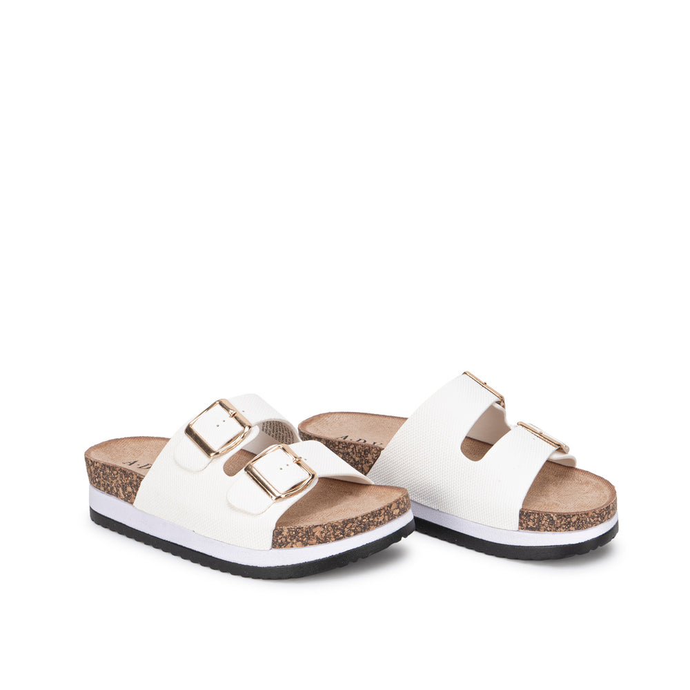 Sandalia Slide Casual Blanco